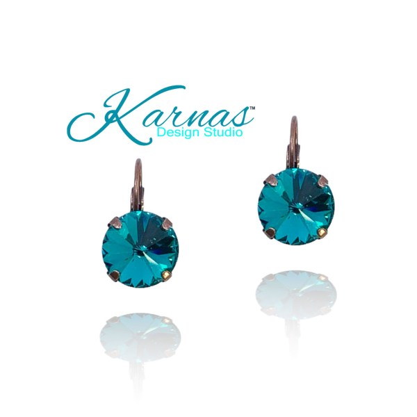 Blue Zircon Earrings