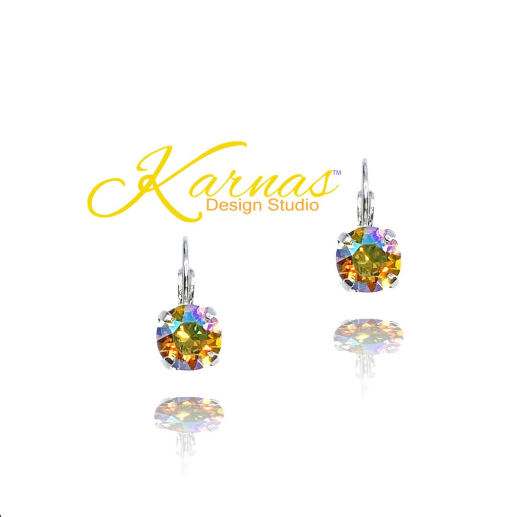 Light Topaz AB Earrings