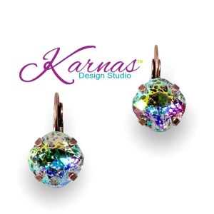 Graffiti Cushion Cut Earrings