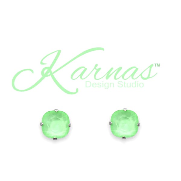 Mint Julep Cushion Cut Earrings