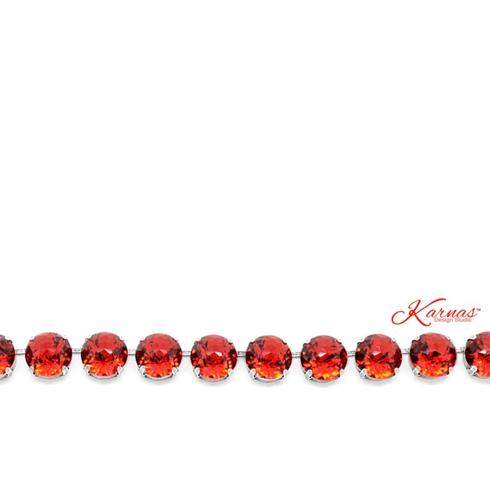 Persian Red Dome Cut Necklace - Image 3