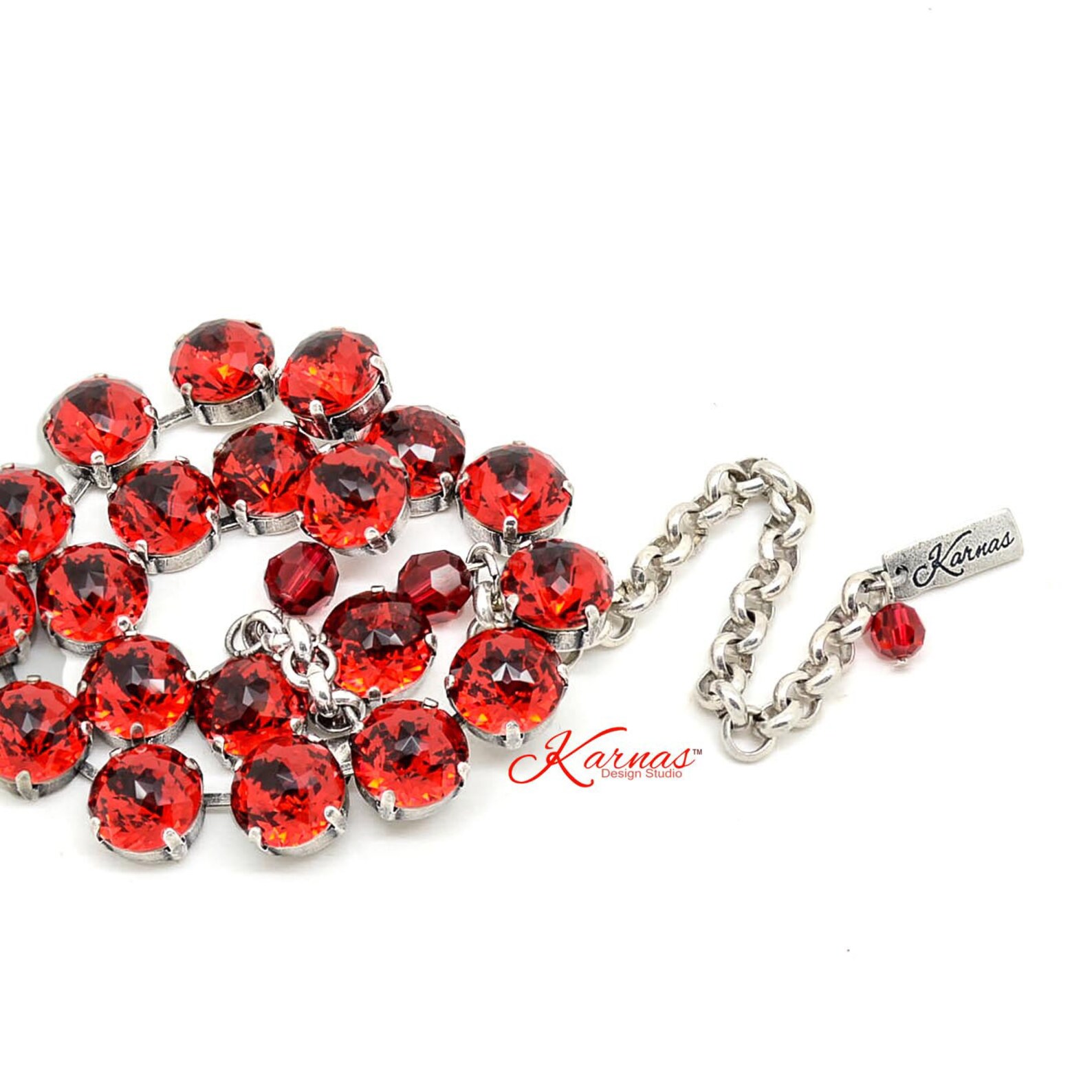 Persian Red Dome Cut Necklace - Image 4