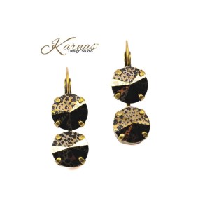 Gold Mine 2-Stone Earrings
