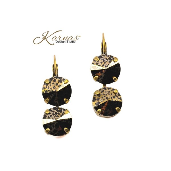 Gold Mine 2-Stone Earrings