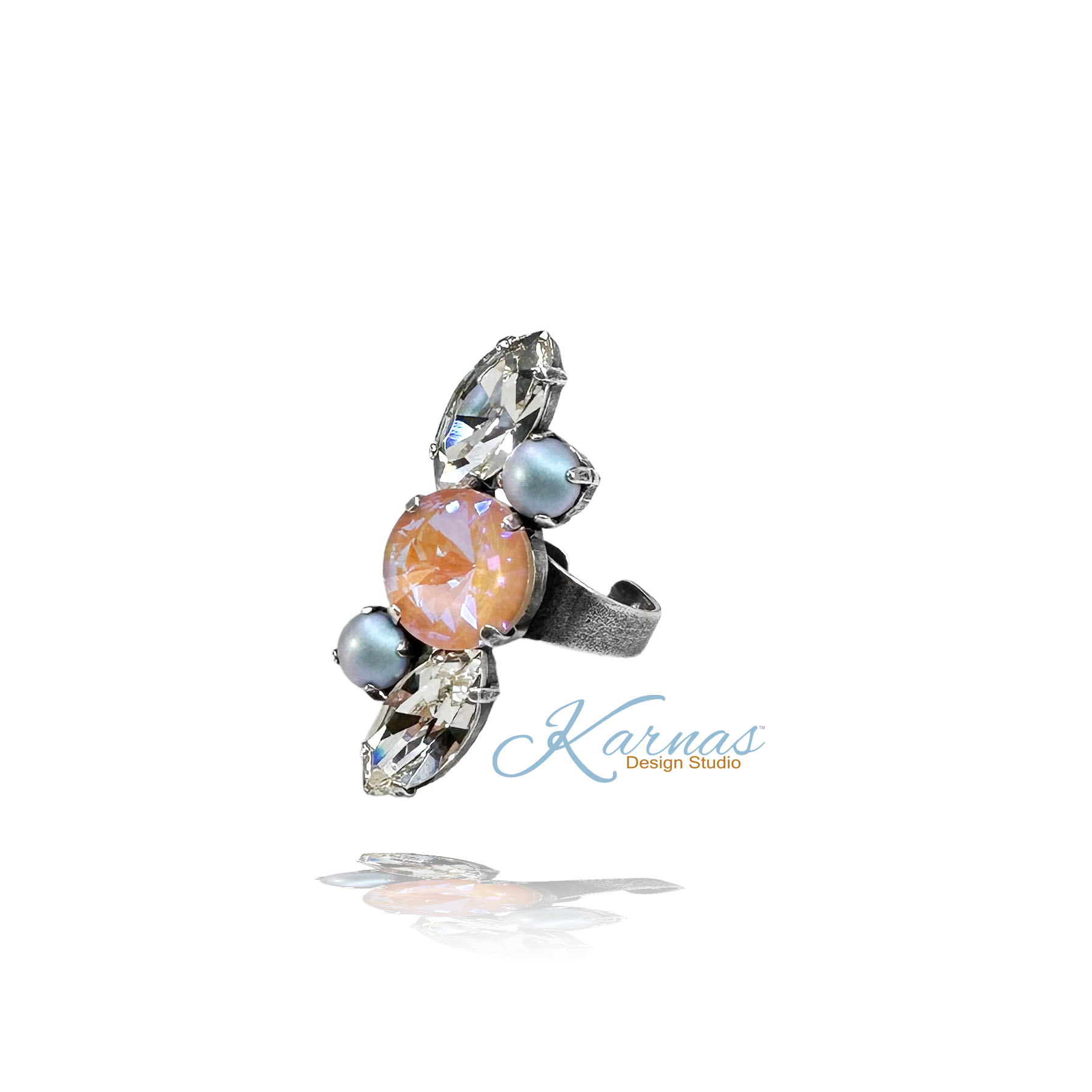Florence Mixed Size Adjustable Ring - Image 2