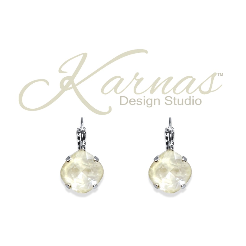 Linen Ignite Cushion Cut Earrings