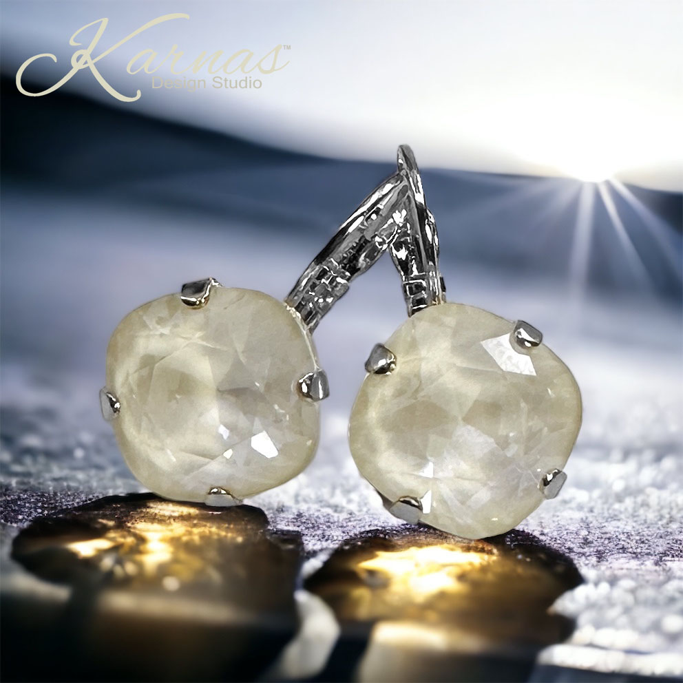 Linen Ignite Cushion Cut Earrings - Image 6