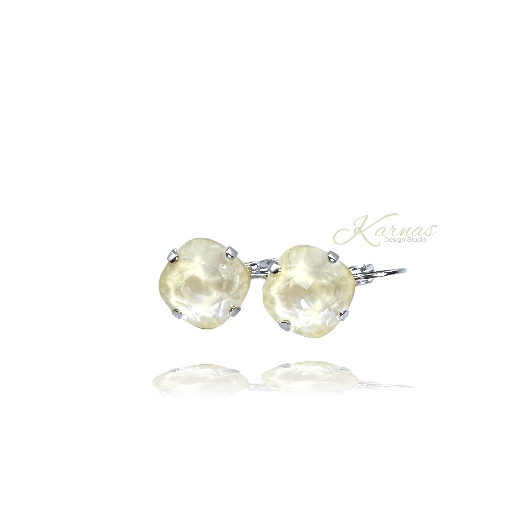 Linen Ignite Cushion Cut Earrings - Image 4