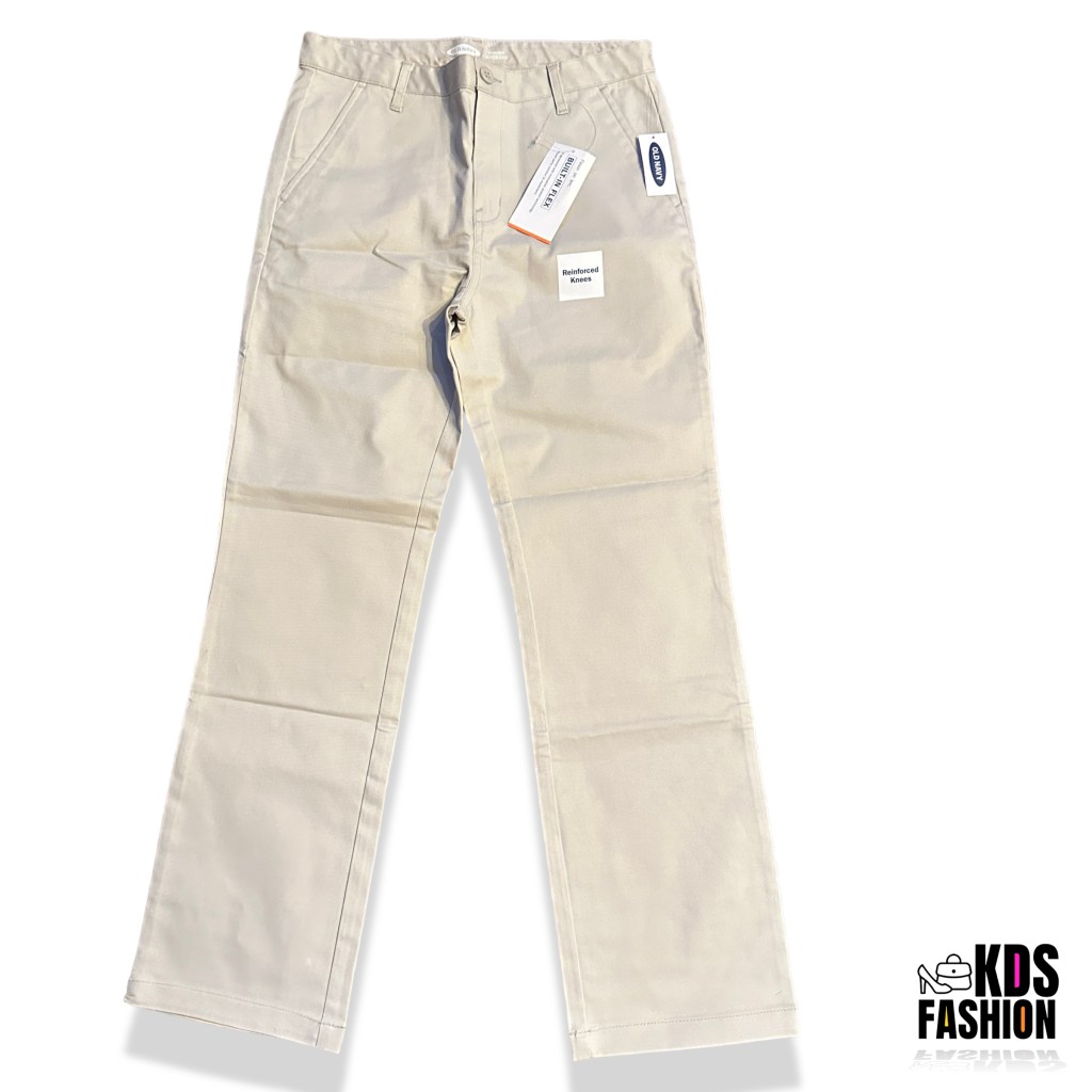 Old Navy Khaki Built-In Flex Uniform Pants Boy's 12 NEW