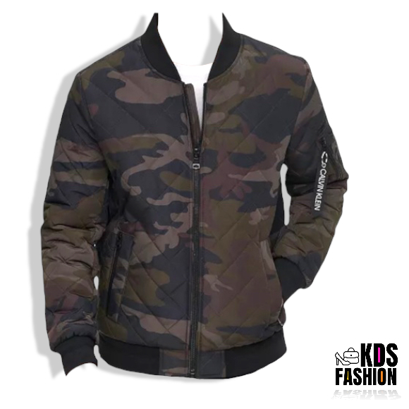 Calvin Klein Camo Quilted Bomber Jacket XXL NEW