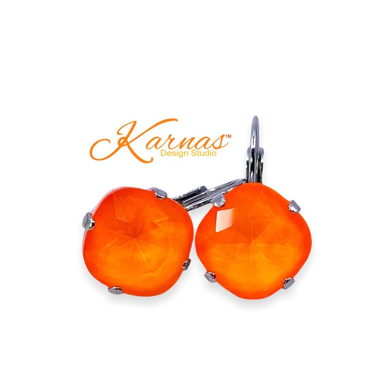 Tang Cushion Cut Earrings - Image 2