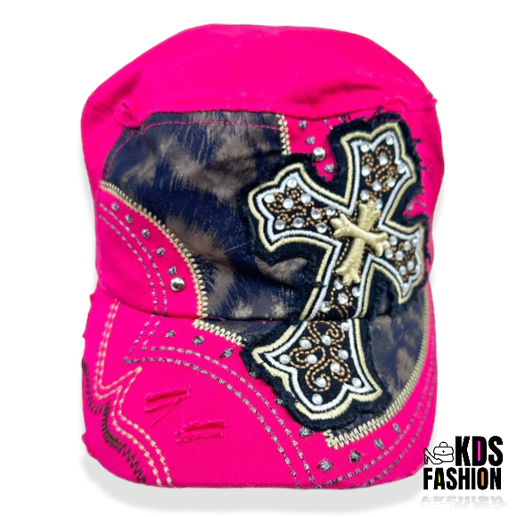 Leader Loga Crystal Embellished Cross Hat - Image 2