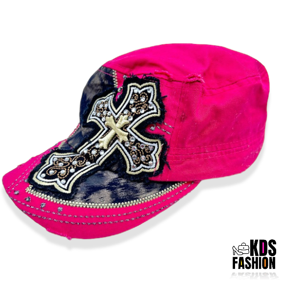 Leader Loga Crystal Embellished Cross Hat