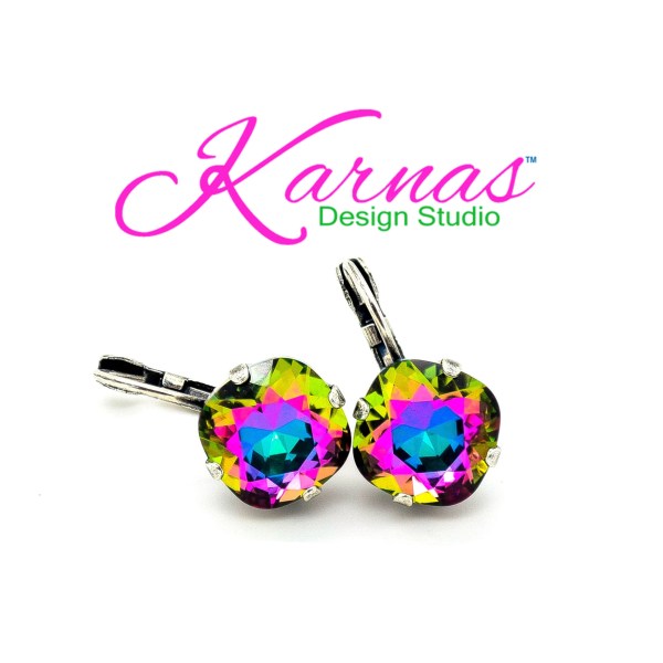 Crystal Electra Cushion Cut Earrings