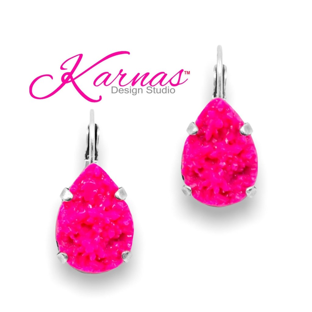 Electric Pink Reef Earrings