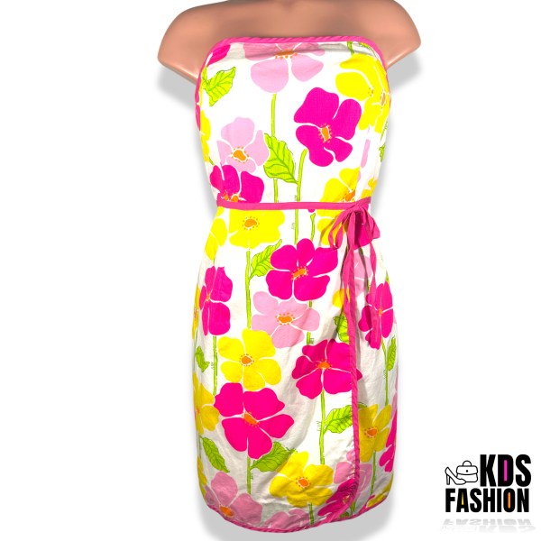 Lilly Pulitzer Strapless Floral Wrap Dress 10