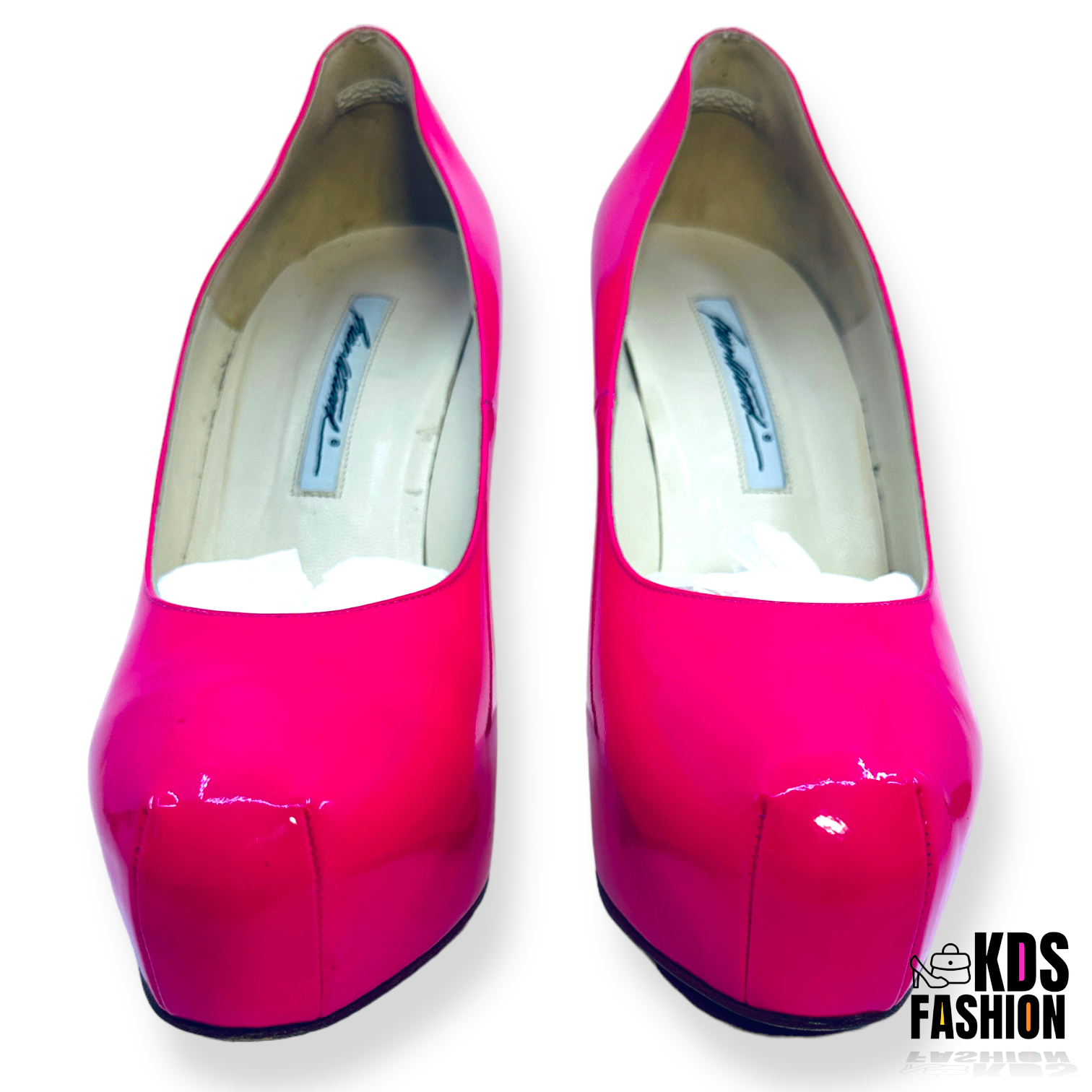 Brian Atwood Hot Pink Maniac Scarpa 120MM Heels w/Box 9 RARE - Image 7