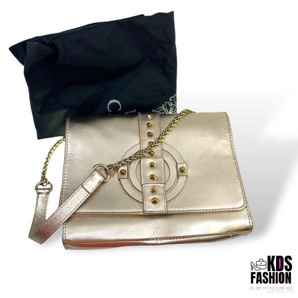 Vince Camuto Studded Spiked Metallic Gold Chain Purse