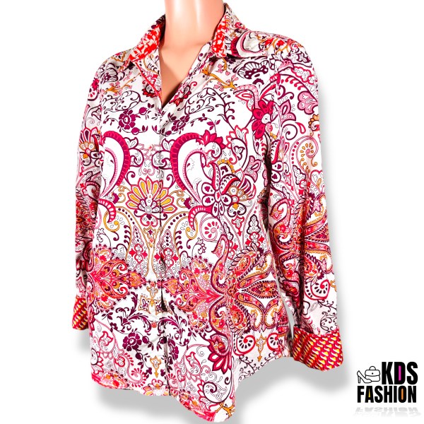 Robert Graham Women's Paisley Floral Button Down Top LG