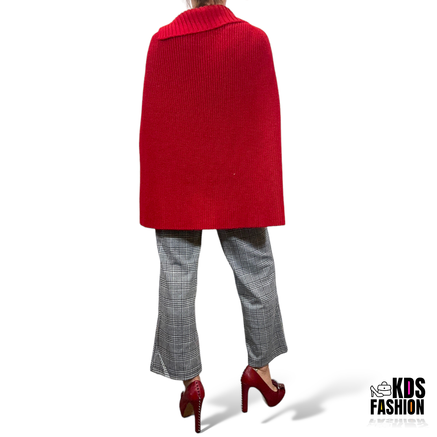 Uniq Black & White Checkered High Rise Cropped Dress Pants Small NWT - Image 10