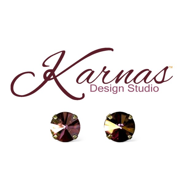 Crystal Lilac Shadow Earrings