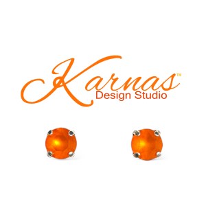 Tangerine Matte Earrings
