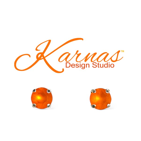 Tangerine Matte Earrings