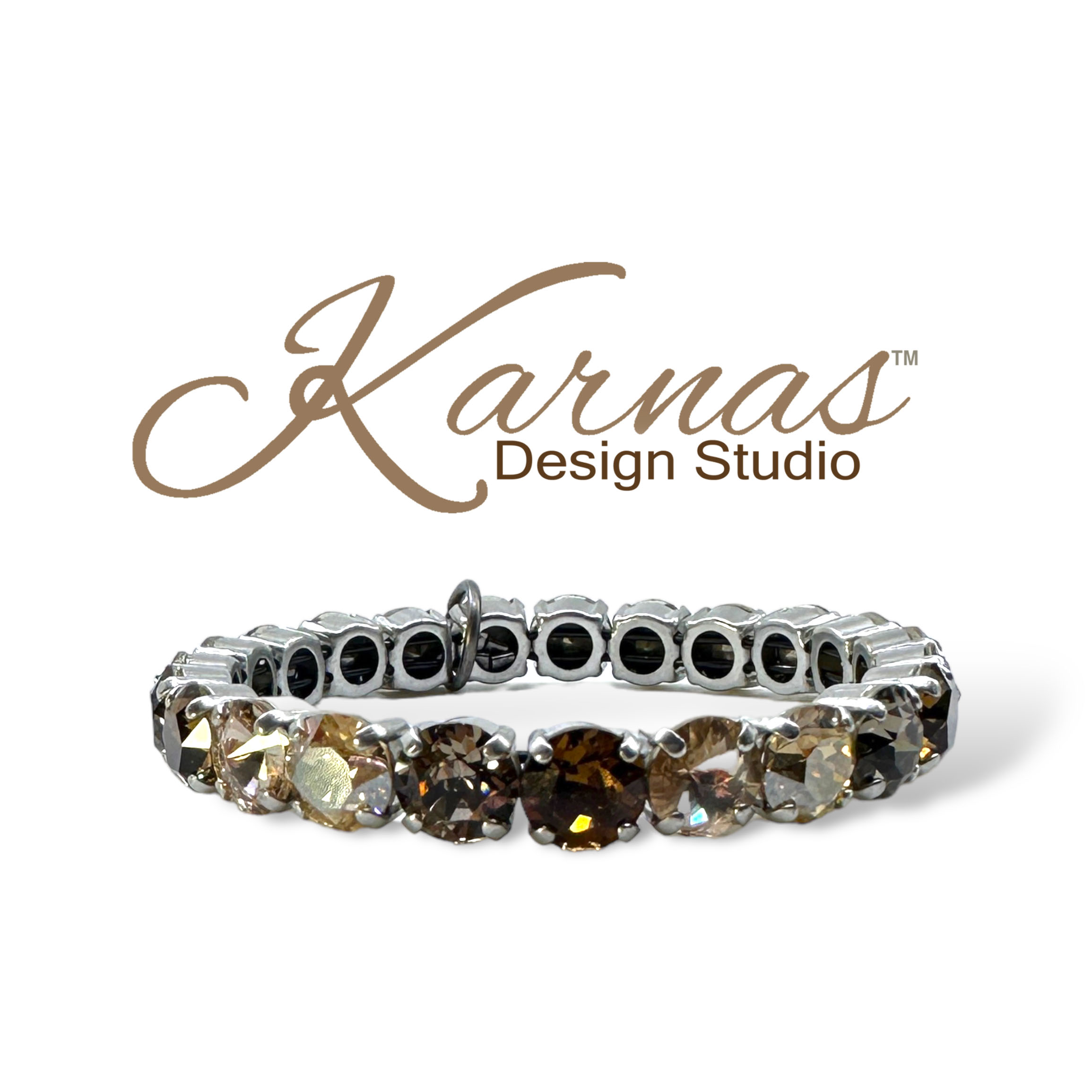 Over The Taupe Stretch Bracelet - Image 2