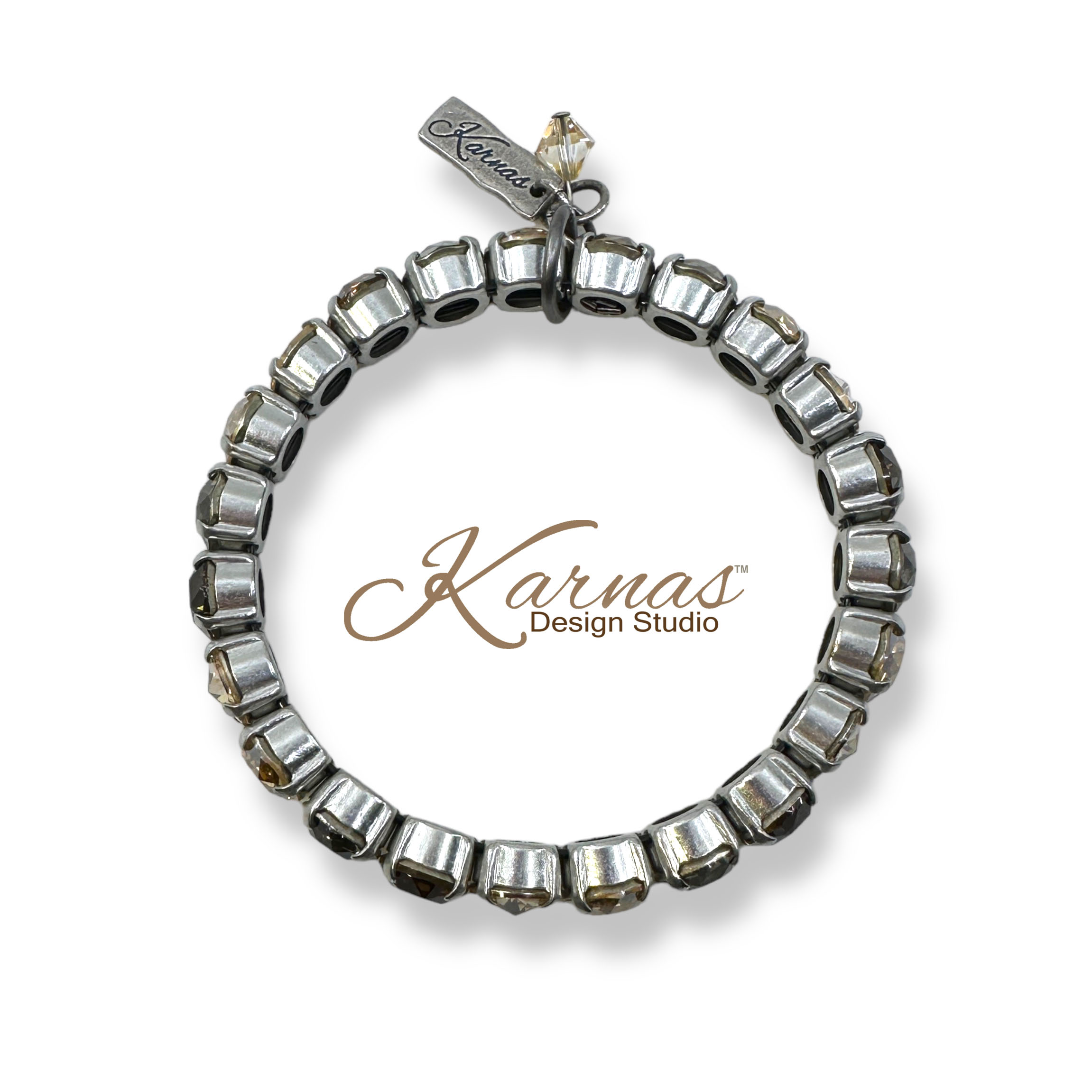 Over The Taupe Stretch Bracelet - Image 3