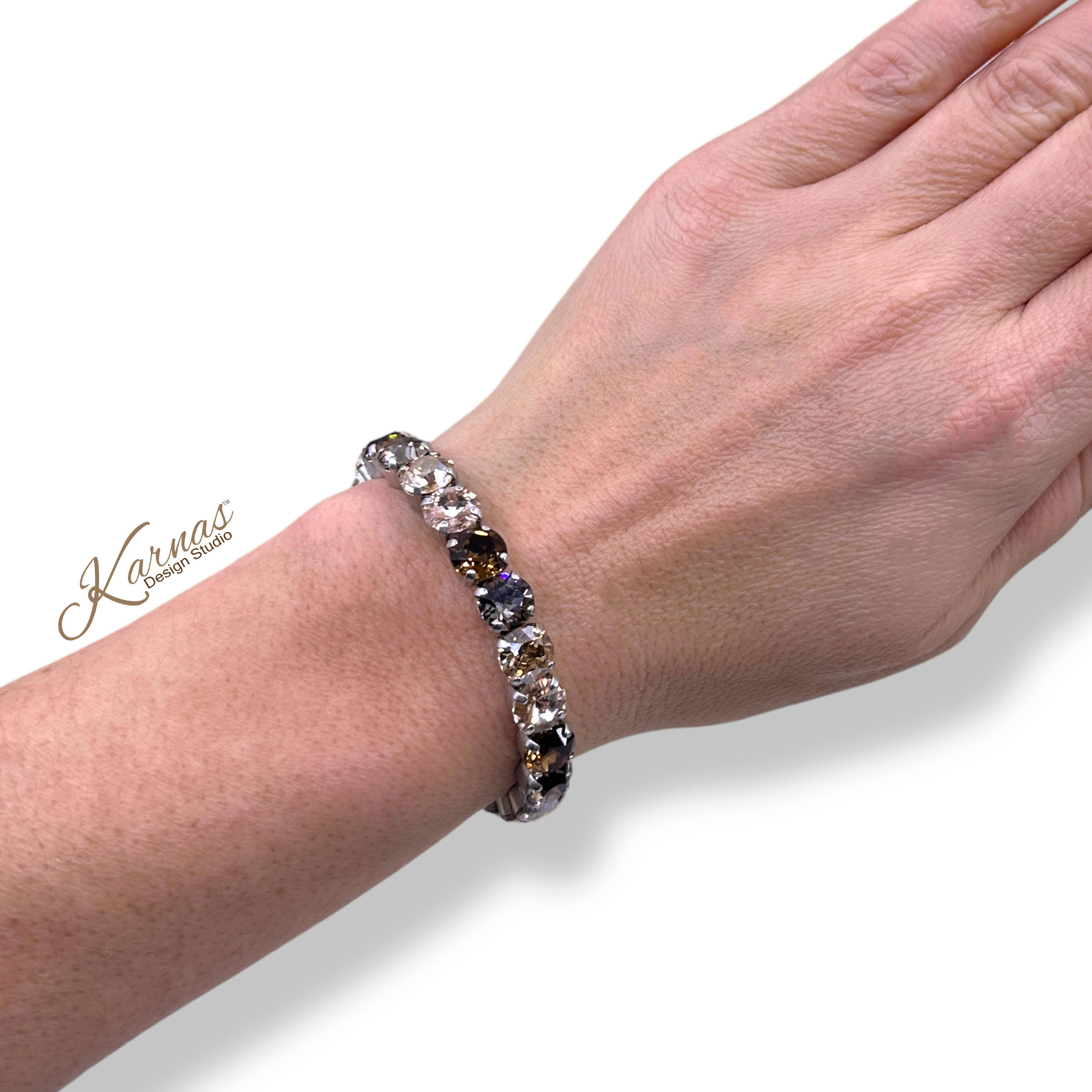 Over The Taupe Stretch Bracelet - Image 5