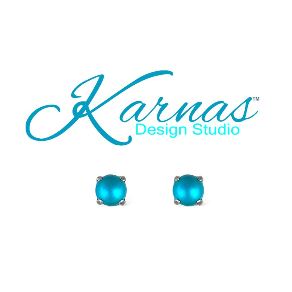 Dark Turquoise Pearl Earrings