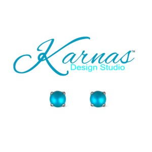 Dark Turquoise Pearl Earrings