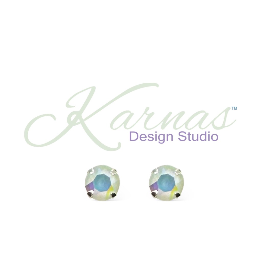 Powder Green AB Earrings