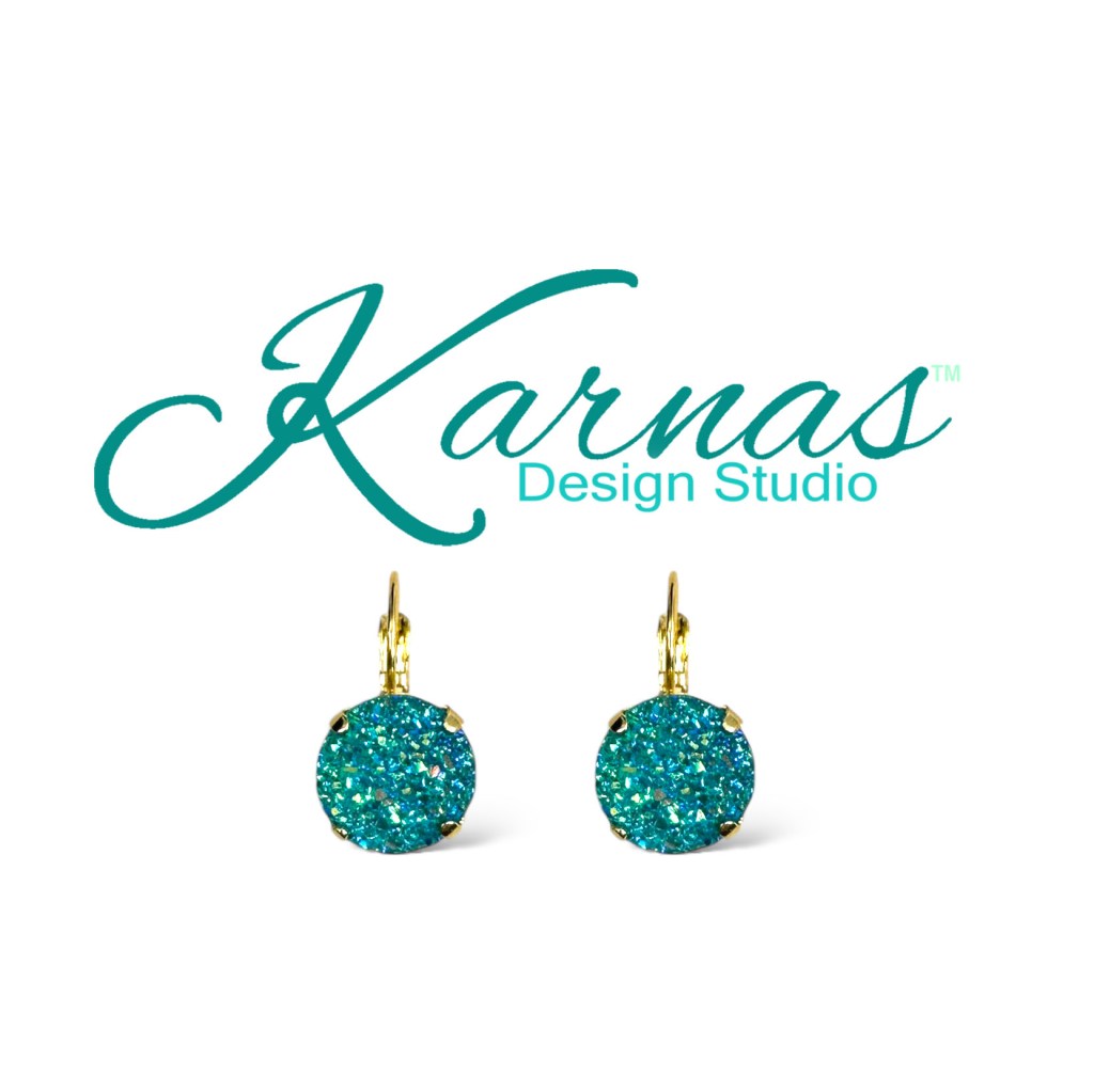 Turquoise Druzy Earrings