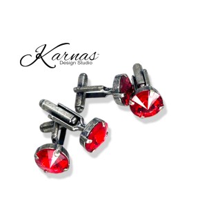 Christmas Red Men's Cufflinks