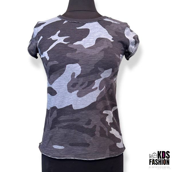 Free People “Clare” Lightweight Camo Tee XS
