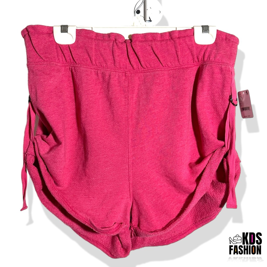 Free People Oversized Side Buckle Cinch Terry Shorts SM NWT