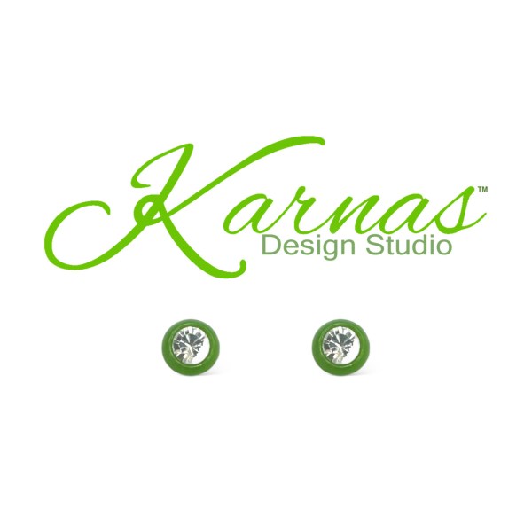 Lime Green Bubblegum Studs Choose Your Color