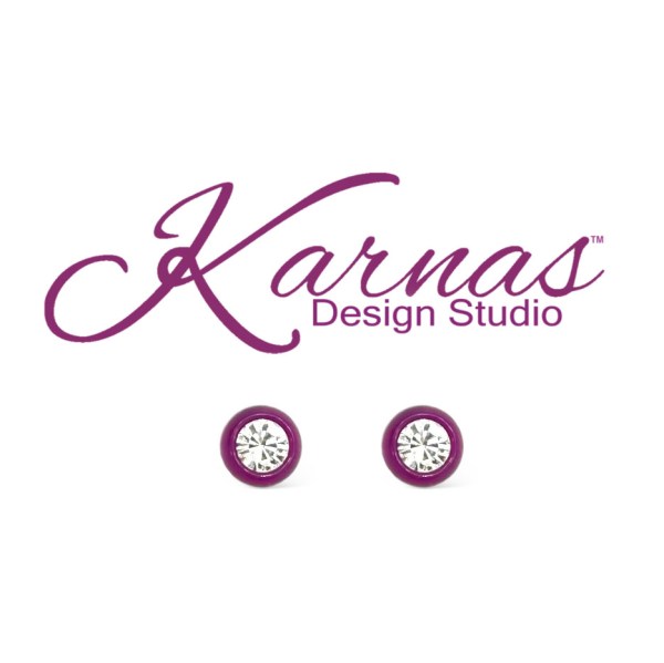 Plum Purple Bubblegum Studs Choose Your Color