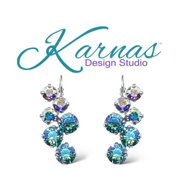 Sparkling Cascade Multi-Stone Earrings