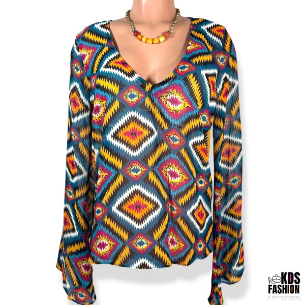 Show Me Your Mumu "Anna" Bohemian Tunic Top LG NWT