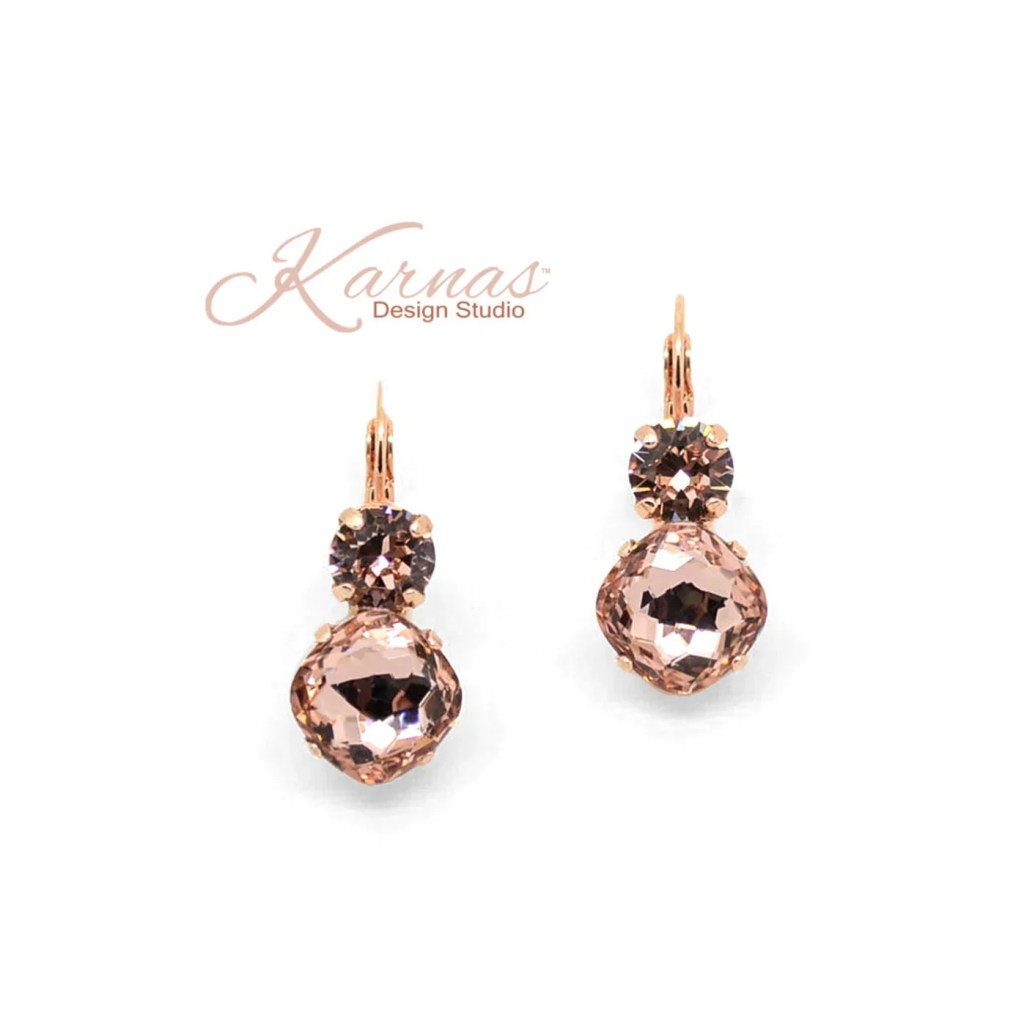 That Vintage Feel 2-Stone Earrings