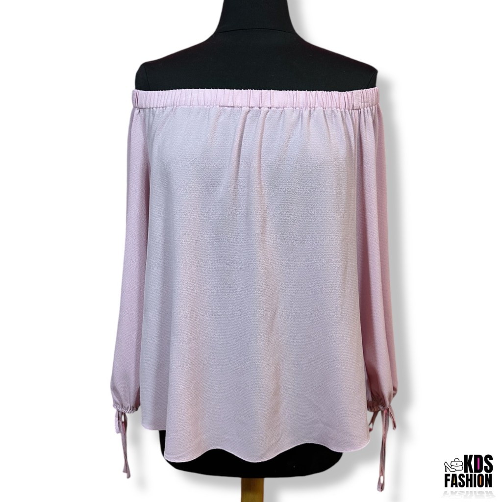 Vince Camuto Off-The-Shoulder Tie Sleeve Top MD