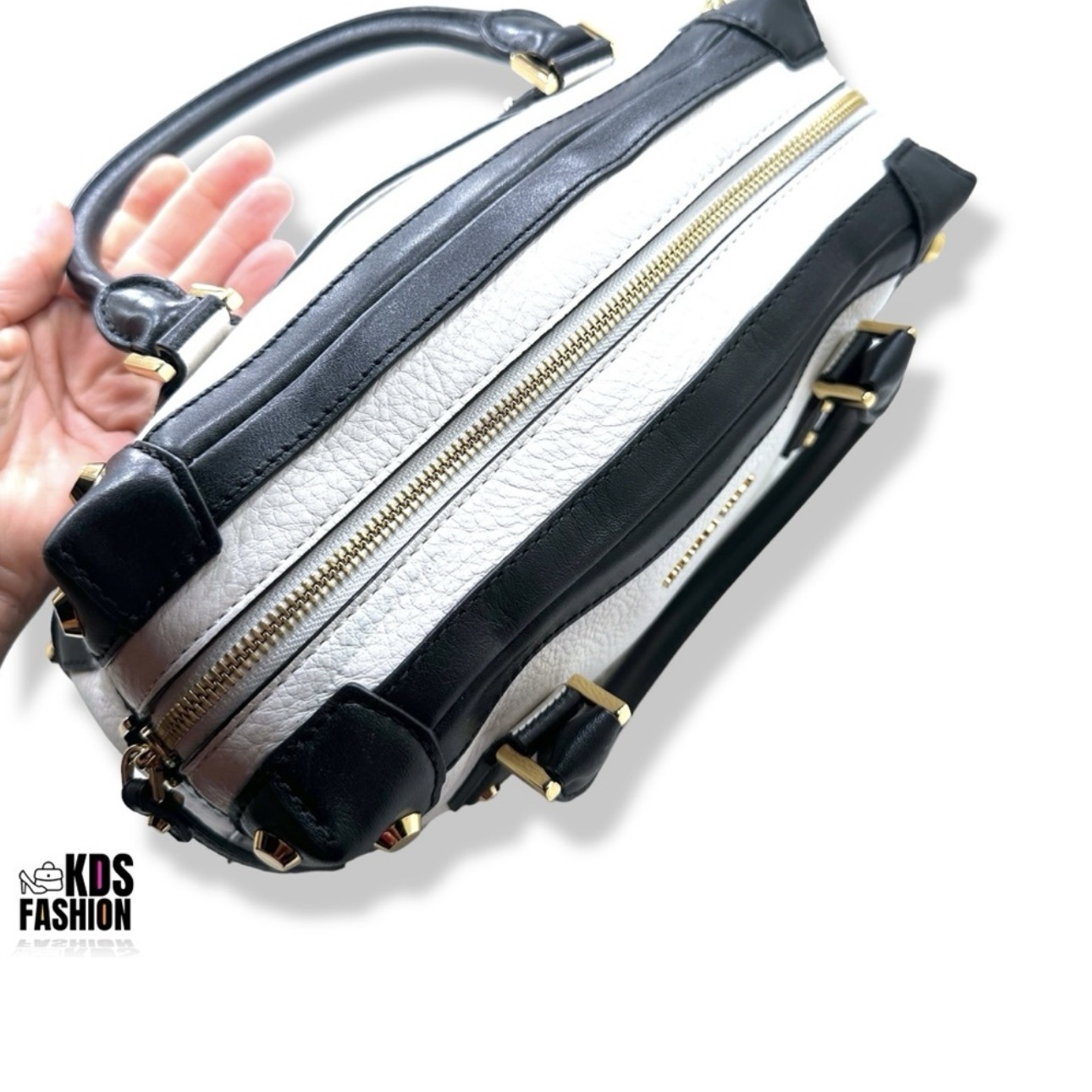 Michael Kors Black & White “Taryn” Large Satchel NWOT - Image 6