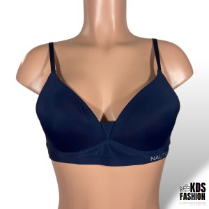Nautica Intimates Seamless Light Padded T-Shirt Bra Navy 34B NWOT