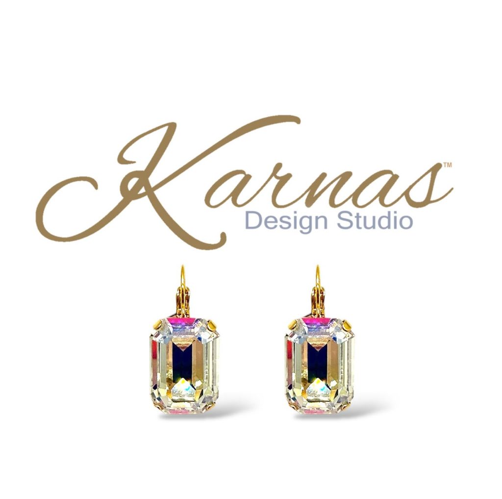 Golden Girl Emerald Cut Earrings