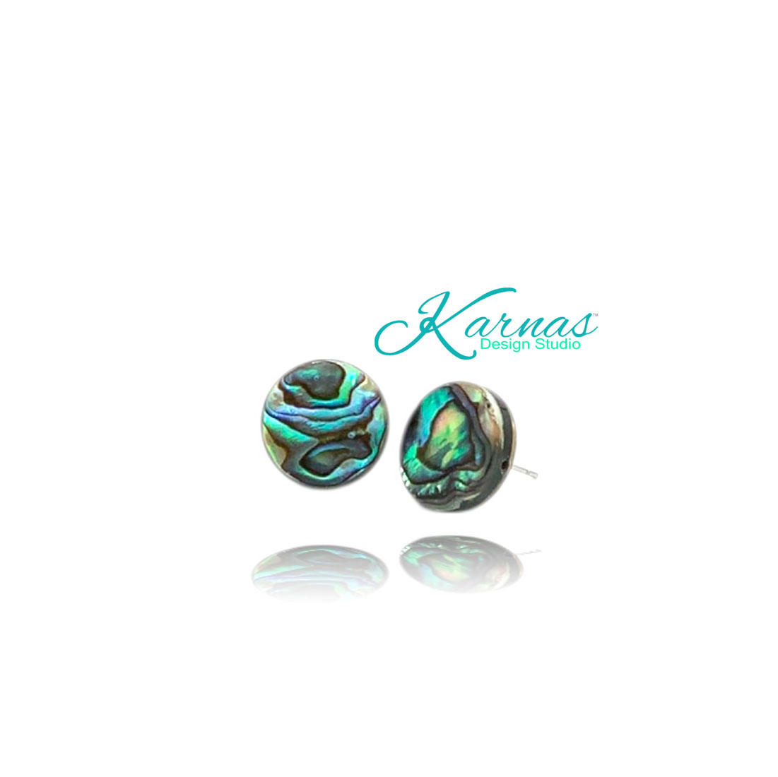 Abalone Elegance Earrings - Image 2