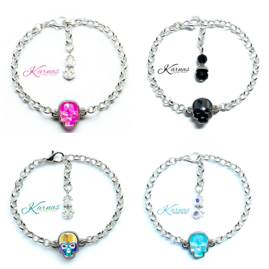 Glam to the Bone Skull Bracelet