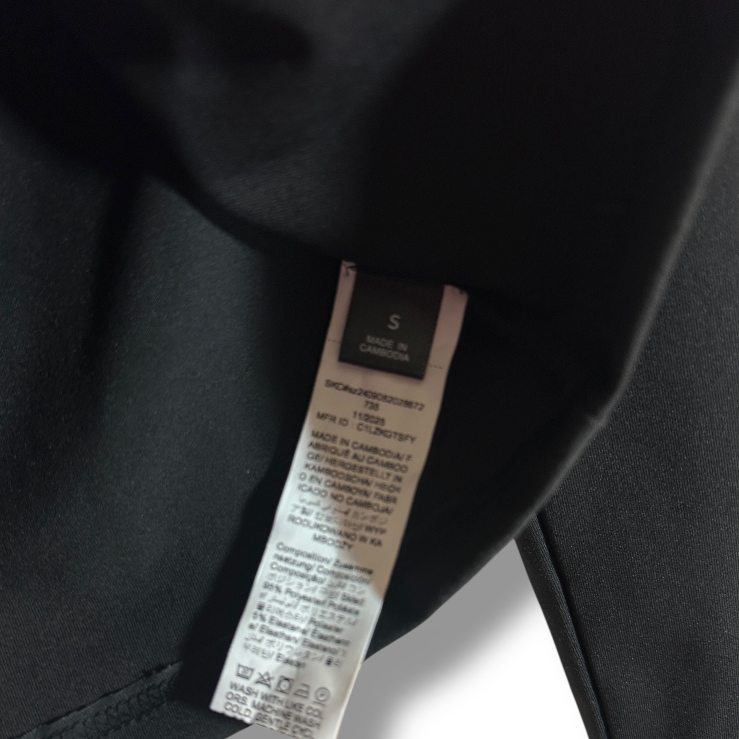 Emery Rose Black Scallop Neck Long Sleeve Top – Size Small New - Image 7