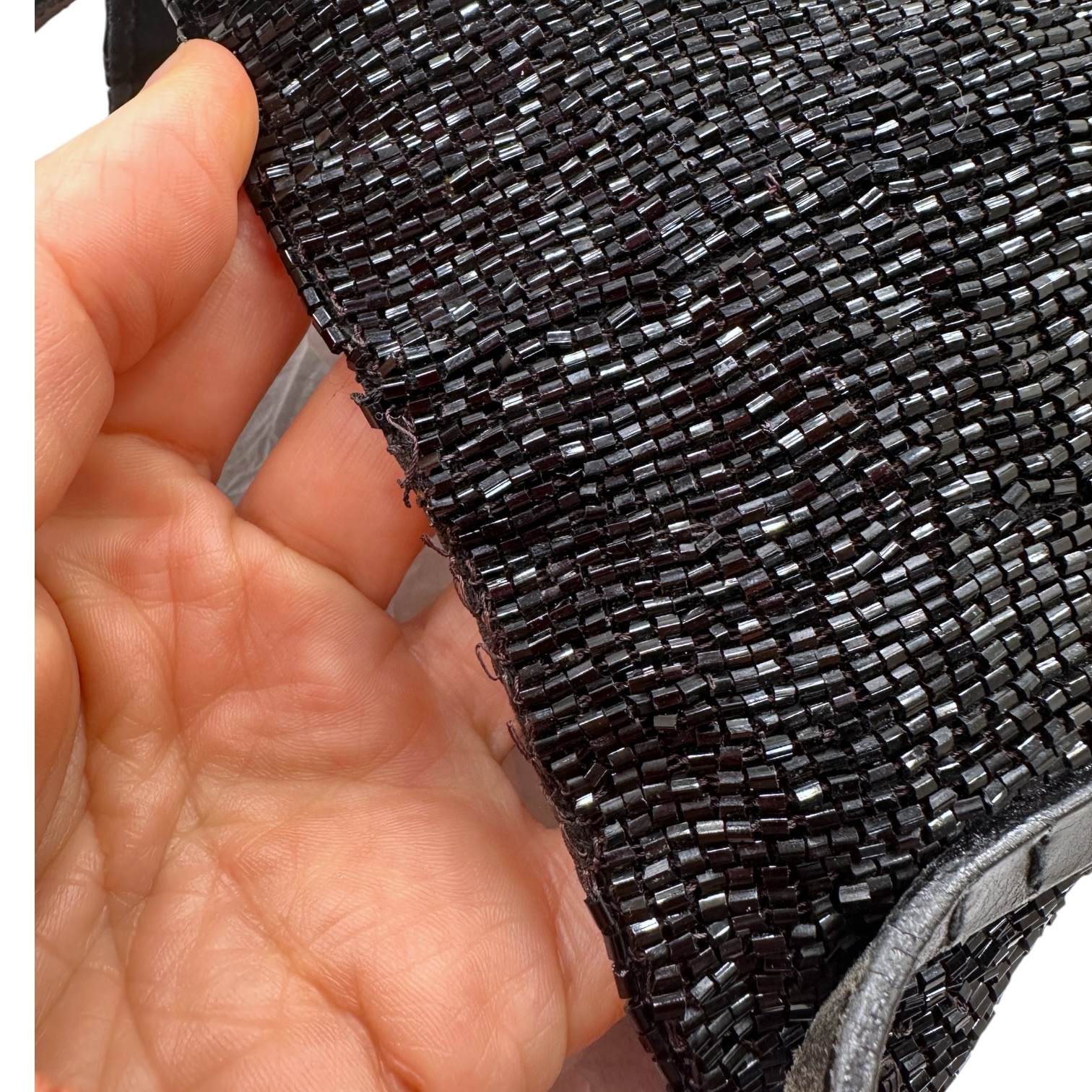 Fendi Fully Beaded Black Evening Shoulder Bag – Made in Italy - Image 8